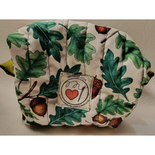 Neceser Pequeño de Poliéster | Interior Verde Oliva y Compacto