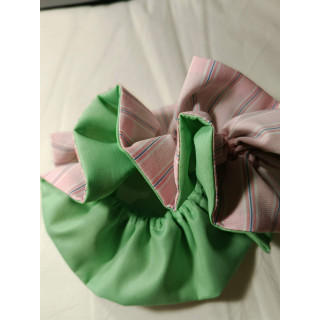 Coletero Dúo Manzana | Rosa a rayas y verde manzana