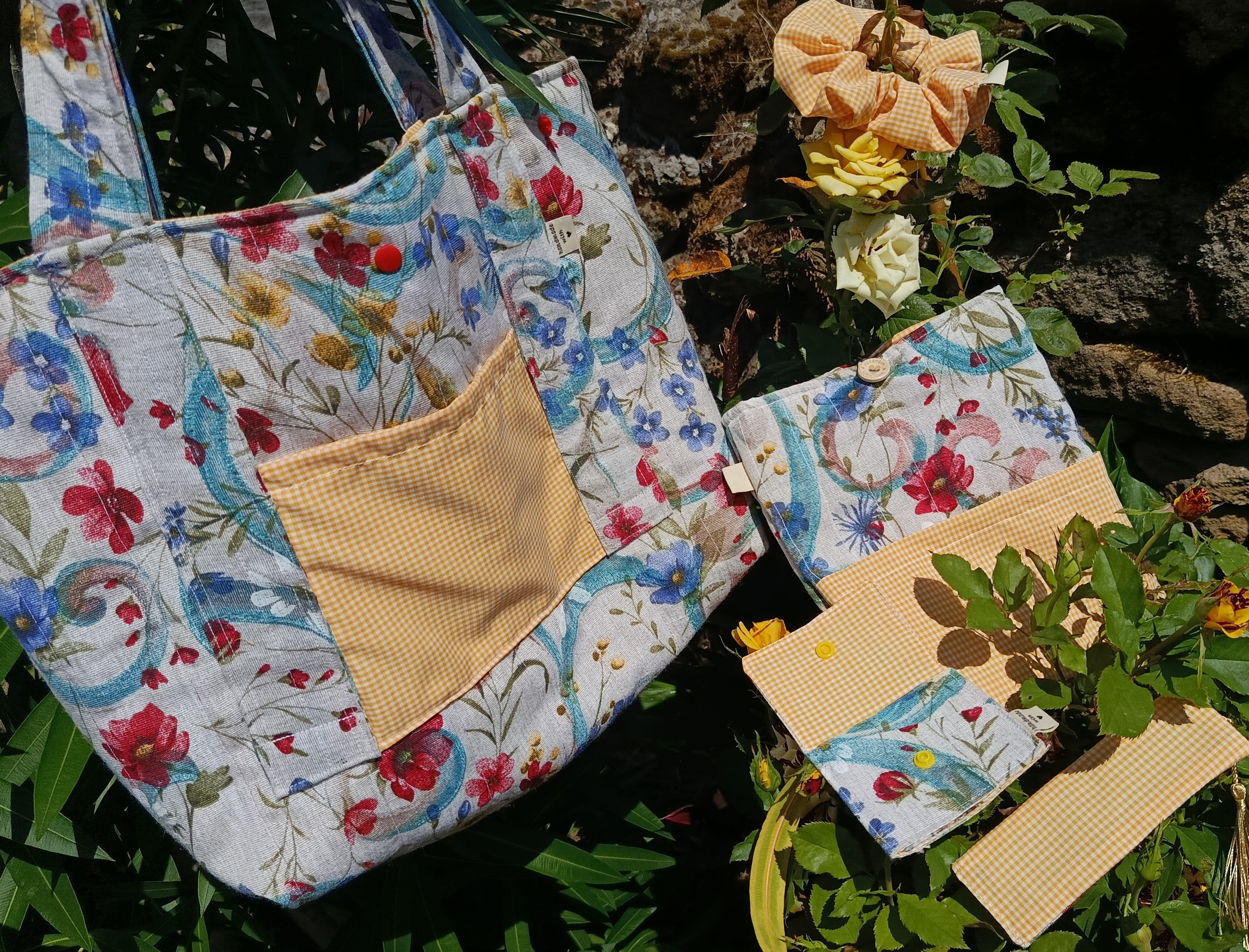 Colección Floral & Vichy Amarillo 
